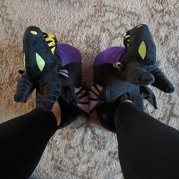 Disney Black and Purple Dragon Slippers - Picture 3 of 16